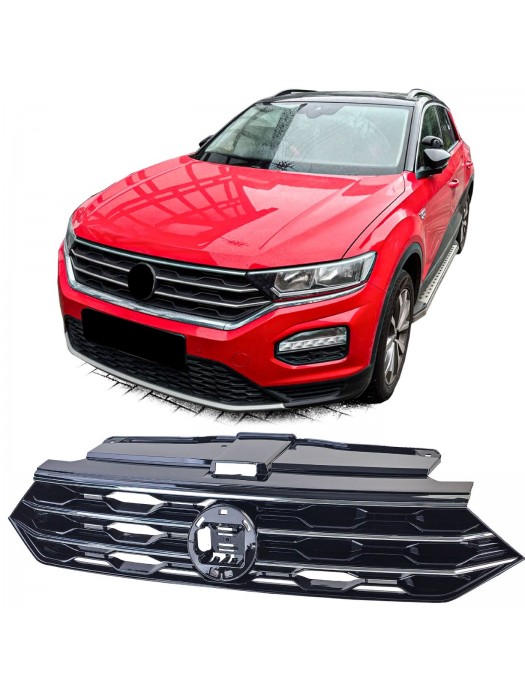 Maska Volkswagen T-Roc (2017-2021) - černá chrom lišty